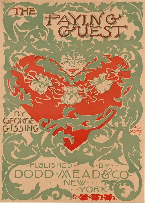 Vintage Literature 'The Paying Guest', U.S.A, 1896, Reproduction 200gsm A3 Vintage Art Nouveau Poster