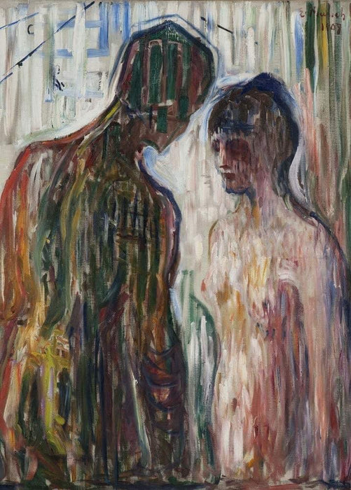 Edvard Munch 'Amor und Psyche', Norway, 1907, Reproduction 200gsm A3 Vintage Classic Art Poster - World of Art Global Limited