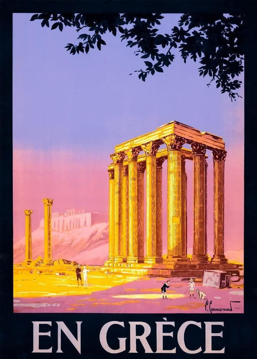 Vintage Travel Greece 'En Grece', Circa. 1920-30's, Reproduction 200gsm A3 Vintage Travel Poster