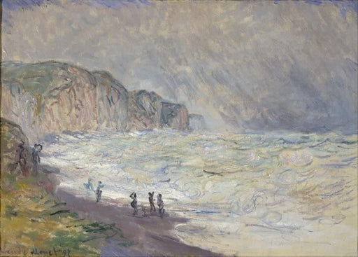 Claude Monet 'Heavy Sea at Pourville', France, 1897, Impressionism, Reproduction 200gsm A3 Vintage Classic Art Poster - World of Art Global Limited