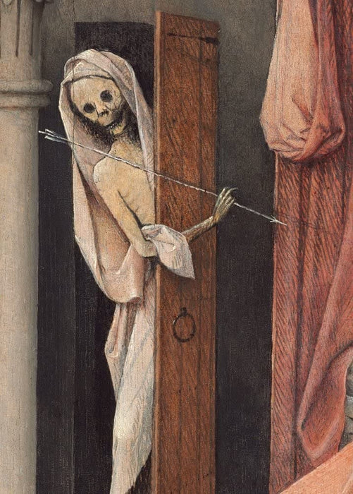 Hieronymus Bosch 'Death, from Death and The Miser, Detail', Netherlands, 1485-90, Reproduction 200gsm A3 Vintage Classic Art Poster