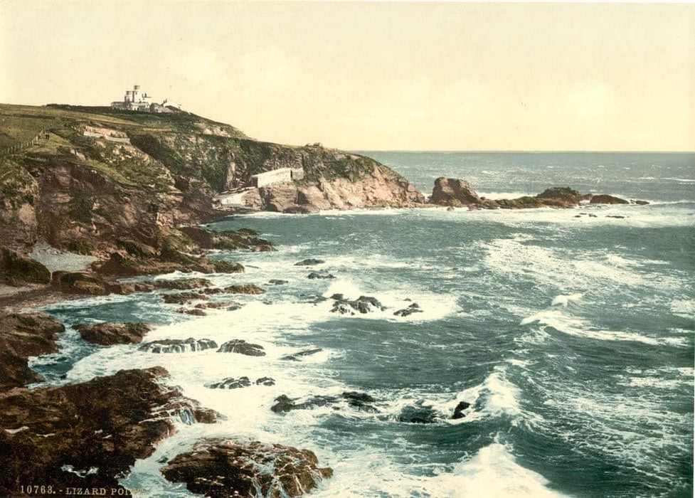 Vintage Travel England 'Cornwall, Lizard Point', 1890's, Reproduction 200gsm A3 Vintage Photography and Travel Poster