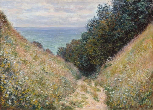 Claude Monet 'Road at La Cavee, Pourville', France, 1882, Impressionism, Reproduction 200gsm A3 Vintage Classic Art Poster - World of Art Global Limited