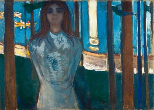 Edvard Munch 'Voice (Summer Night)', Norway, 1896, Reproduction 200gsm A3 Vintage Classic Art Poster - World of Art Global Limited