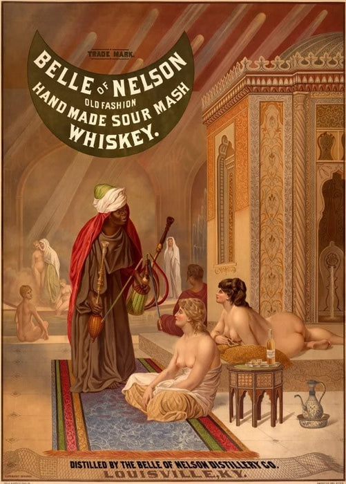 Jean-Leon Gerome 'Belle of Nelson Whiskey Detail', 1883, France, Reproduction 200gsm A3 Vintage Classic Art Poster