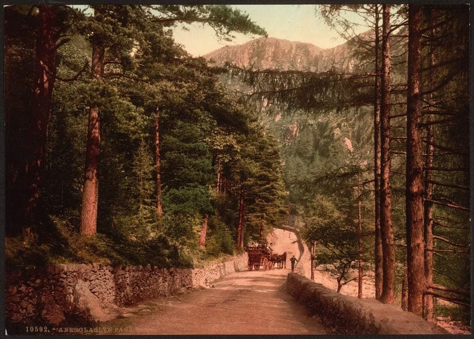 Vintage Travel Wales 'View I, Aberglaslyn Pass', Circa 1890-1910, Reproduction 200gsm A3 Vintage Photography Travel Poster