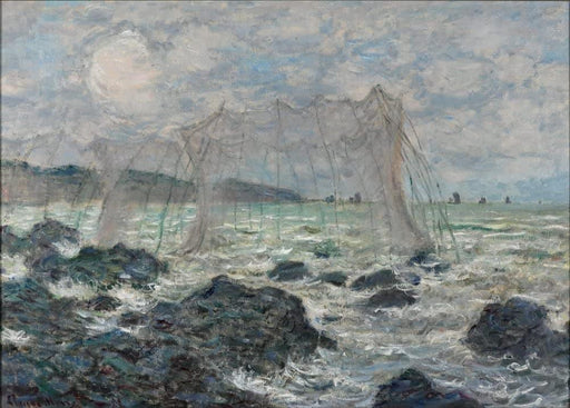 Claude Monet 'Fishing Nets at Pourville', France, 1882, Impressionism, Reproduction 200gsm A3 Vintage Classic Art Poster - World of Art Global Limited