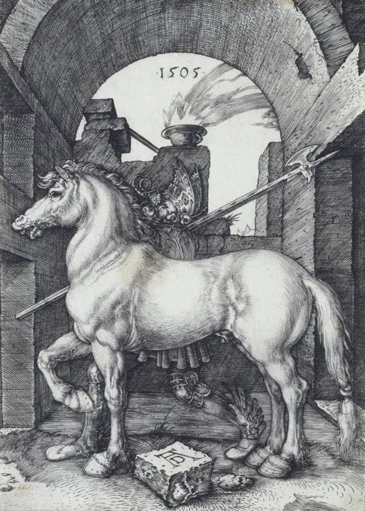 Albrecht Durer 'The Small Horse', Germany, 1505, Reproduction 200gsm A3 Vintage Classic Art Poster - World of Art Global Limited