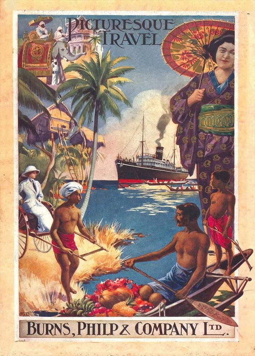 Vintage Travel Australia 'Pacific Islands and Papau Picturesque Tours', Australia, 1911, Reproduction 200gsm A3 Vintage Travel Poster