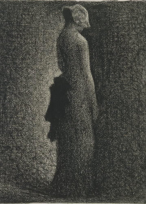 Georges Seurat 'The Black Bow, Detail', France, 1882, Reproduction 200gsm A3 Vintage Classic Art Poster - World of Art Global Limited