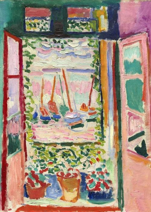 Henri Matisse 'Open Window, Collioure', France, 1905, Reproduction Vintage 200gsm A3 Classic Poster