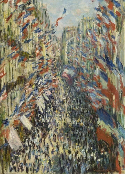 Claude Monet 'The Rue Montorgueil in Paris, Celebration of June 30, Detail', France, 1878, Impressionism, Reproduction 200gsm A3 Vintage Classic Art Poster - World of Art Global Limited