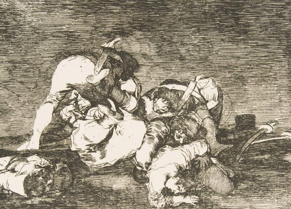 Goya 'Nor do These,' Spain, 1810, Reproduction 200gsm A3 Vintage Classic Art Poster - World of Art Global Limited
