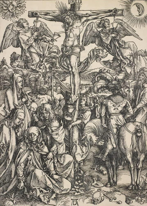 Albrecht Durer 'The Crucifixion', Germany, 1497-99, Reproduction 200gsm A3 Vintage Classic Art Poster - World of Art Global Limited