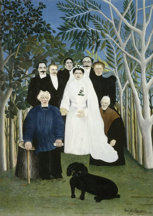 Henri Rousseau 'The Wedding Party', France, 1905, Reproduction 200gsm A3 Vintage 200gsm A3 Classic Art Poster
