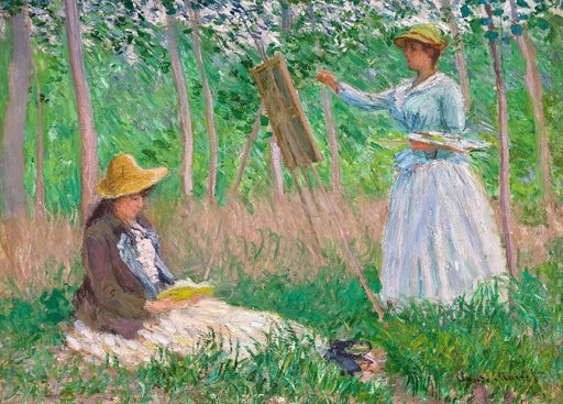 Claude Monet 'in The Woods at Giverny', France, 1887, Impressionism, Reproduction 200gsm A3 Vintage Classic Art Poster - World of Art Global Limited