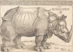 Albrecht Durer 'The Rhinoceros', Germany, 1515, Reproduction 200gsm A3 Vintage Classic Art Poster - World of Art Global Limited