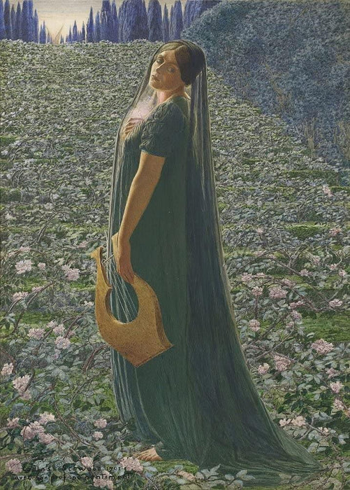 Carlos Schwabe 'Elysian Fields', Switzerland, 1903, 200gsm A3 Vintage Classic Art Poster - World of Art Global Limited