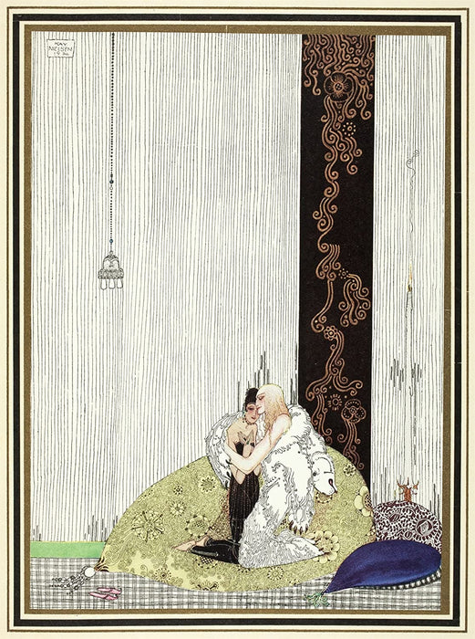 Kay Nielsen 'The Lad in The Bear's Skin', from 'East of The Sun and West of The Moon', Denmark, 1914, Reproduction 200gsm A3 Vintage Classic Art Nouveau Poster