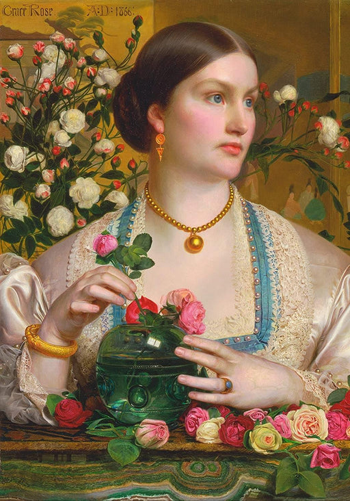 Frederick Sandys 'Grace Rose, Detail', England, 1866, Reproduction 200gsm A3 Vintage Classic Art Poster - World of Art Global Limited