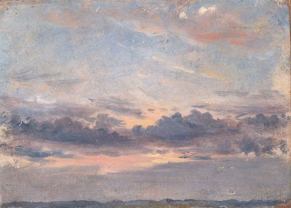 John Constable 'A Cloud Study, Sunset', 1821, 200gsm A3 Classic Art Poster