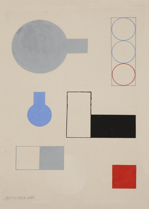Sophie Taeuber-Arp 'Composition', 1931, Reproduction 200gsm A3 Vintage Dada Poster