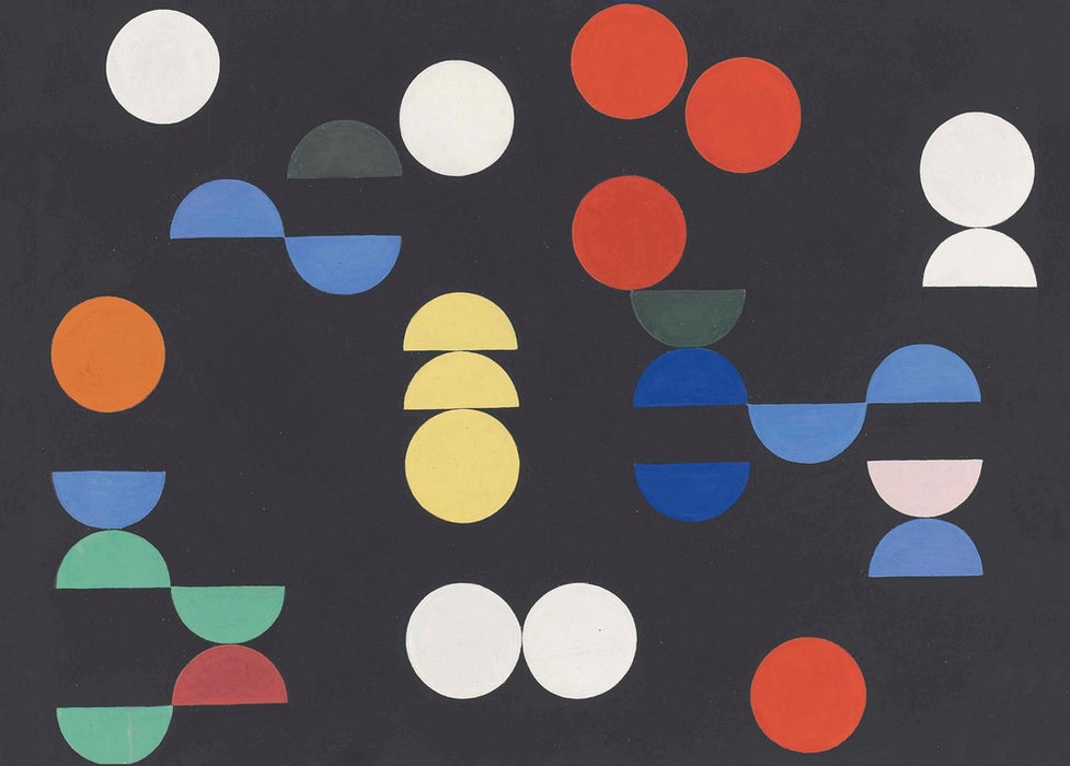 Sophie Taeuber-Arp 'Composition of Circles and Semicircles', 1938, Reproduction 200gsm A3 Vintage Dada Poster