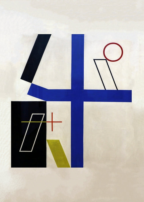 Sophie Taeuber-Arp 'Four broken cross spaces', 1932, Reproduction 200gsm A3 Vintage Dada Poster