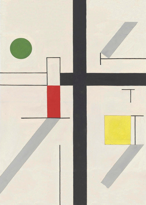 Sophie Taeuber-Arp 'Four irregular spaces', 1932, Reproduction 200gsm A3 Vintage Dada Poster