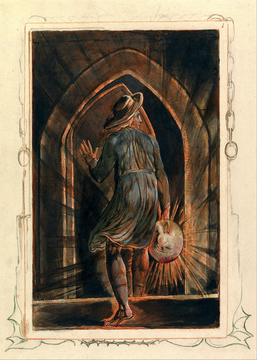 Jerusalem Plate 1, William Blake, England, 1804-20., Reproduction 200gsm A3 Vintage Poster