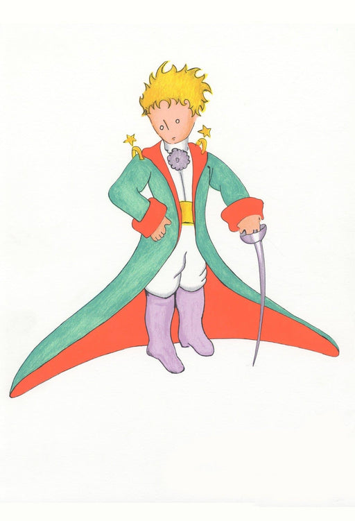 Antoine de Saint-Exupery 'The Little Prince in his Suit' from 'The Little Prince', France, 1943, Reproduction 200gsm Vintage A3 Classic Children's Poster - World of Art Global Limited