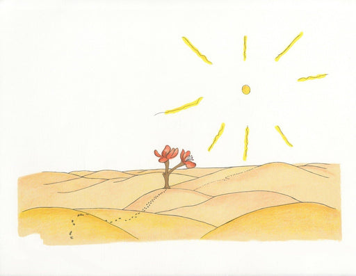 Antoine de Saint-Exupery 'The Little Prince in The Desert', from 'The Little Prince', France, 1943, Reproduction 200gsm Vintage A3 Classic Children's Poster - World of Art Global Limited