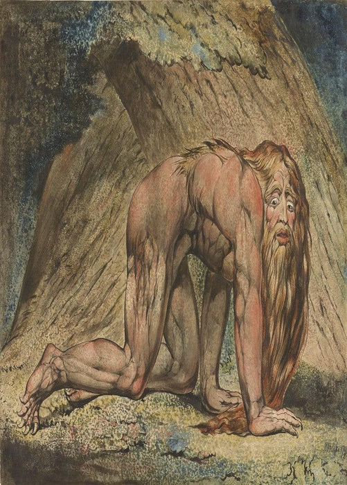 'Nebuchadnezzar', William Blake, England, Reproduction 200gsm A3 Vintage Poster - World of Art Global Limited