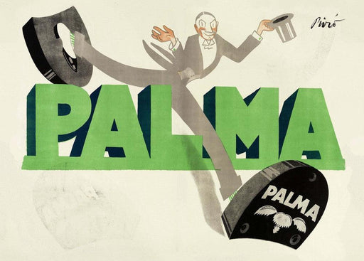 'Palma Shoes', version II, Mihály Biró, Hungary, 1911, Reproduction 200gsm A3 Vintage Poster - World of Art Global Limited