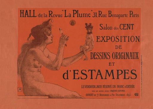 'Salon des Cent 24', 1896, Reproduction 200gsm A3 Vintage Art Nouveau Poster - World of Art Global Limited