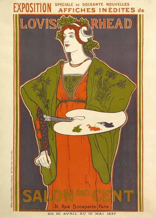 'Salon des Cent 28', 1897, Reproduction 200gsm A3 Vintage Art Nouveau Poster - World of Art Global Limited