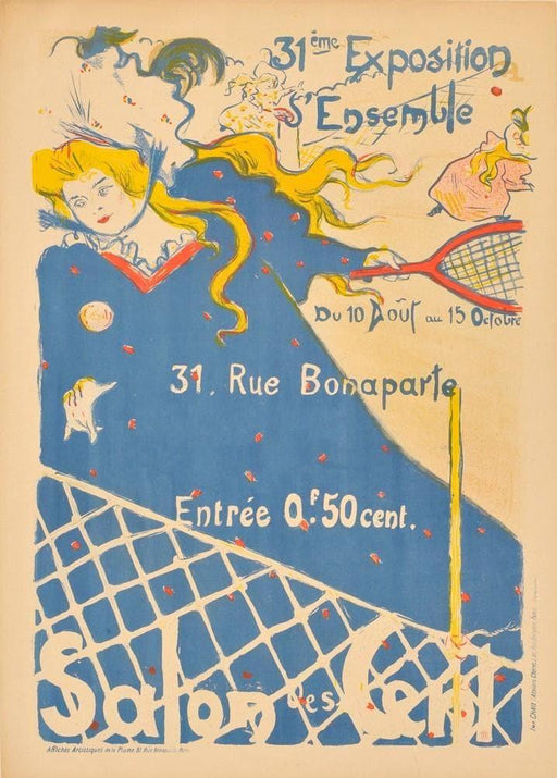 'Salon des Cent 31', 1897, Reproduction 200gsm A3 Vintage Art Nouveau Poster - World of Art Global Limited