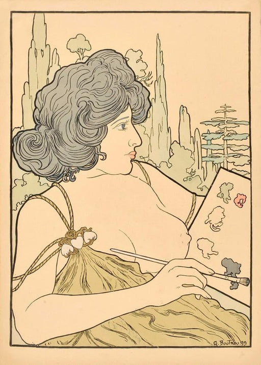 'Salon des Cent 42', 1900, Reproduction 200gsm A3 Vintage Art Nouveau Poster - World of Art Global Limited
