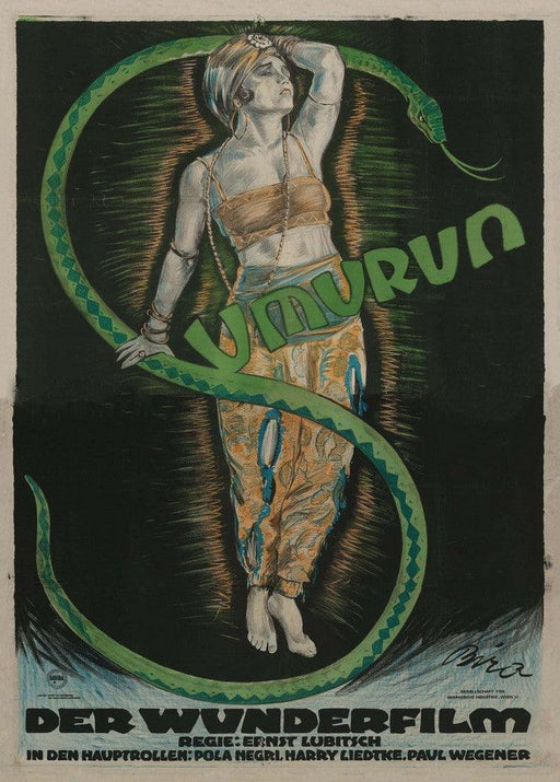 'Samurun', Mihály Biró, Austria-Hungary, 1921, Reproduction 200gsm A3 Vintage Art Deco Poster - World of Art Global Limited