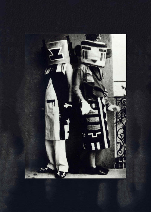 Sophie Taeuber-Arp 'Sophie Taeuber-Arp and her sister Erika Taeuber in their Hopi Kachina-inspired costumes', 1920-21, Reproduction 200gsm A3 Vintage Dada Poster