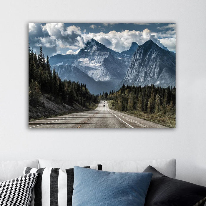 The Long Road - Canvas, Framed. Many Sizes Available