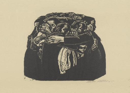 'The Mothers', 1921-22, Käthe Kollwitz, Reproduction 200gsm A3 Vintage German Expressionism Poster - World of Art Global Limited