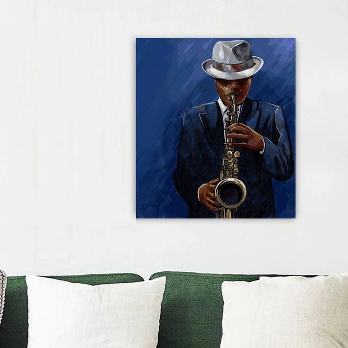 The Sax Museum - Canvas, Framed. Many Sizes Available