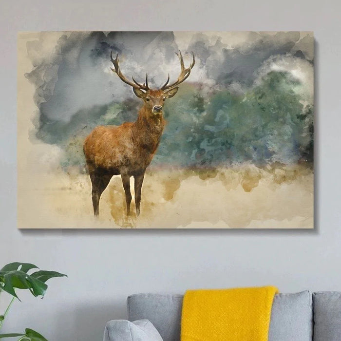 The Stag - Canvas, Framed. Many Sizes Available