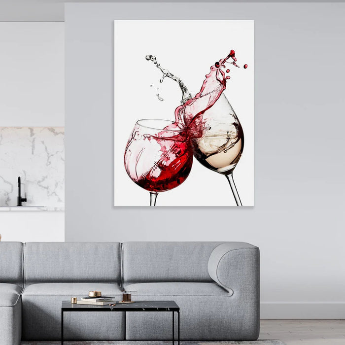 Wine Glasses - Canvas, Framed. Many Sizes Available