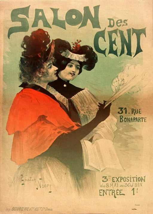 'Salon des Cent 3', 1894, Reproduction 200gsm A3 Vintage Art Nouveau Poster - World of Art Global Limited
