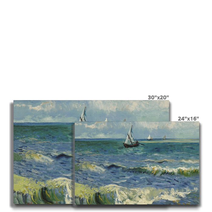Van Gogh 'Seascape near Les Saintes-Maries-de-la-Mer' Eco Canvas