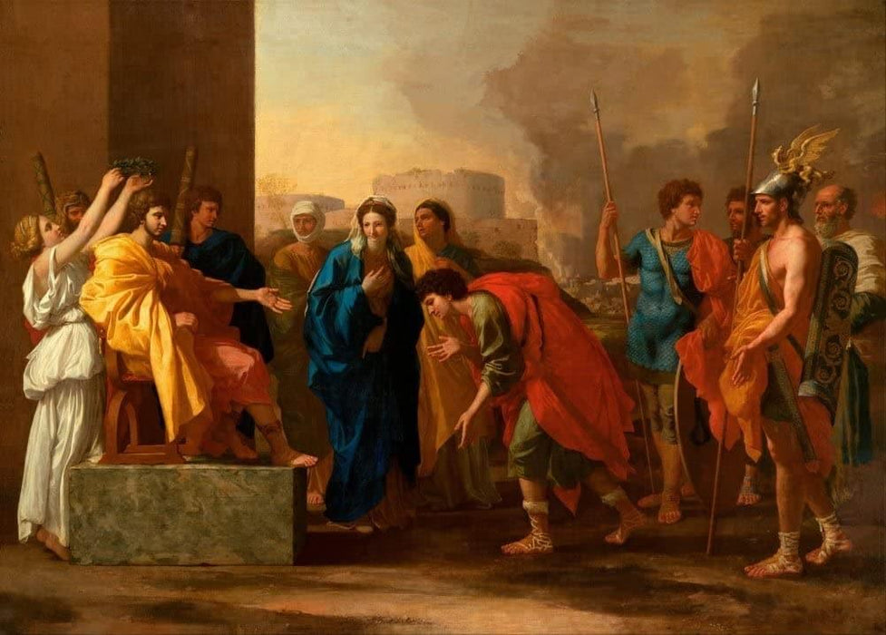 Nicolas Poussin 'The Continence of Scipio', France, 1640, Reproduction 200gsm A3 Vintage Classic Art Poster