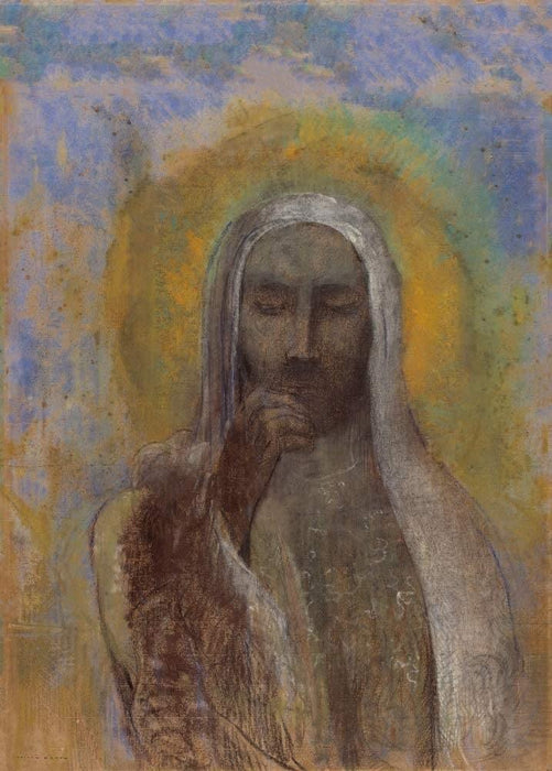 Odilon Redon 'Christ in Silence', France, 1897, Reproduction 200gsm A3 Vintage Classic Art Poster