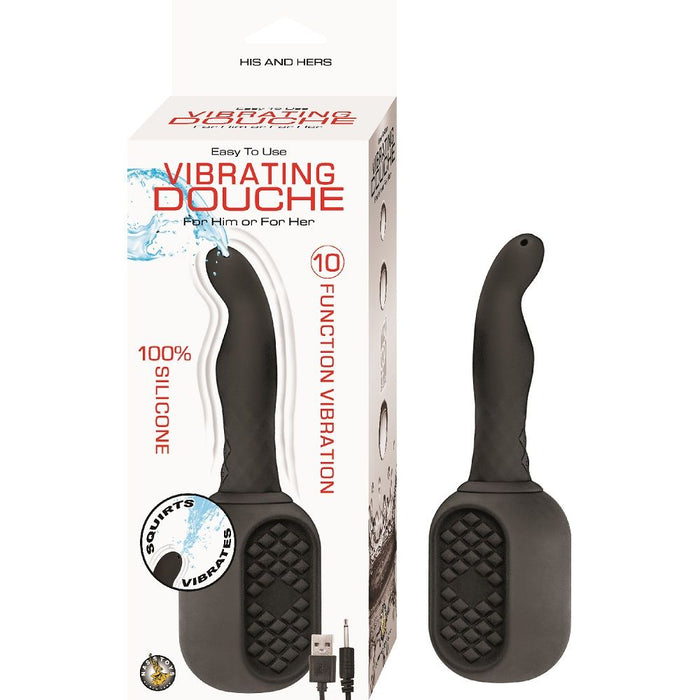 Vibrating Douche Black For Him or Her
